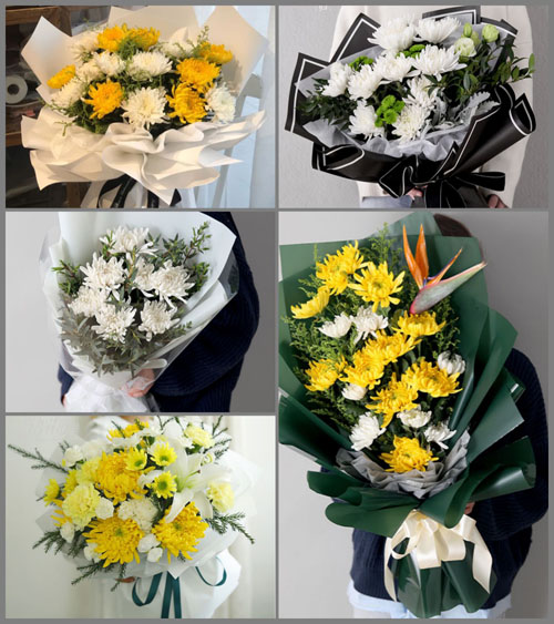 贵州毕节市金沙县茶园镇新桥村白事花束代送